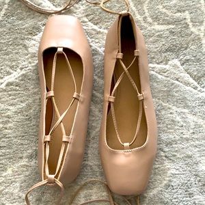 ASOS Nude Tie Up Gladiator Flats